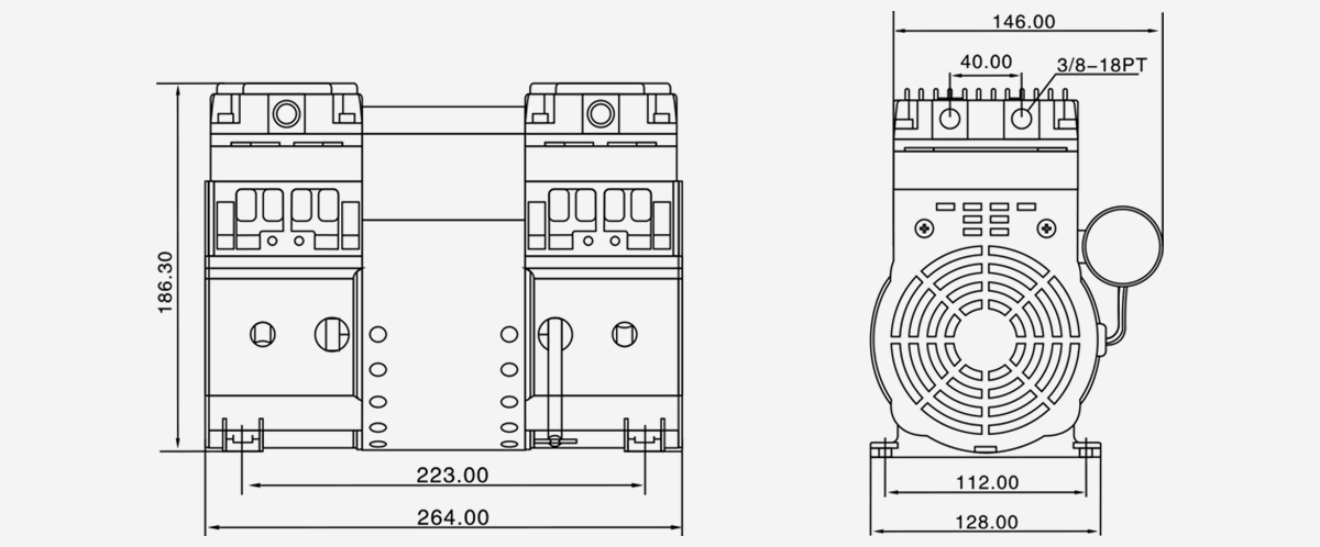HP-2000C活塞真空泵優勢